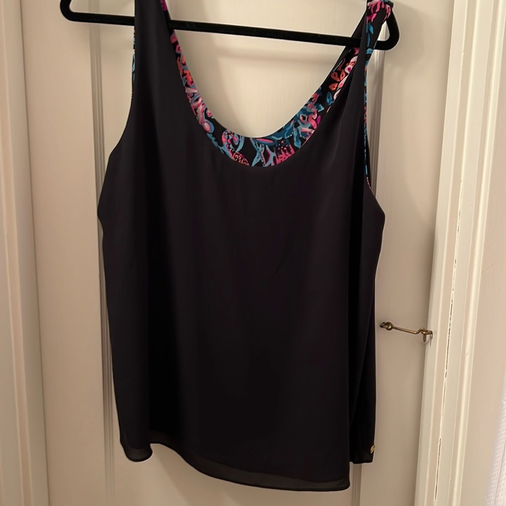 Lily Pulitzer florin reversible top size XL
